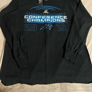 Majestic L Carolina Panthers Long Sleeve Shirt